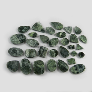100 Gms ธรรมชาติ Seraphinite แจสเปอร์ฟรีฟอร์ม Cabochon ที่สวยงาม31ชิ้น,อัญมณีสำหรับนักออกแบบเครื่องประดับ IG0172 - Product Image 2