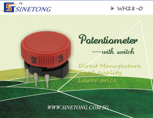 Potenciómetro de 25 mm fabricado en China con interruptor - Product Image 1