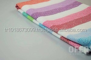 ผ้าขนหนูฟูต้าตุรกี Peshtemal ยูเบิลี ผ้าห่ม ผ้าขนหนูฮามมัมหลากสี - คอลเลกชันจํากัด - Product Image 3