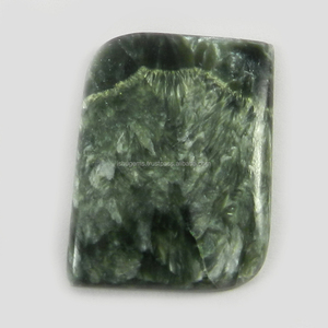 หินโมราธรรมชาติ Seraphinite 6.64ก. 24X30มม.,Atones ขัดเงาแฟนซี Cabochon สำหรับทำเครื่องประดับ IG0166 - Product Image 3