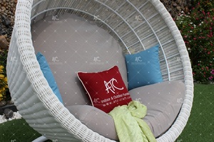 Moda diseño elegante Poli de Rattan hamaca columpio silla de jardín al aire libre Paito muebles de mimbre - Product Image 5