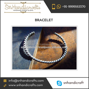 Handmade <b>Rope</b> Twist Brass Cuff <b>Bracelet</b> for Men Handmade Magic - Product Image 1