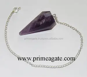 Produk Terlaris dari 2022 Amethyst Facetted Pendulum Batu Akik Grosir Batu Akik Utama Yang Menarik dari Pasar India