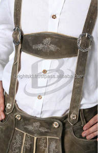 Costume de cosplay pour homme Oktoberfest allemand, Lederhosen bavarois coupe-vent en daim de vache, motif fendu, épaisseur 1,2 mm - Product Image 2