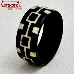 Bracelet personnalisé en résine époxy, bijou marron, vintage, fait à la main, vente en gros - Product Image 4