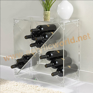 Soporte de exhibición acrílico de vino, luz led, soporte - Product Image 6