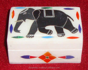 Beautiful Black Marble Inlay Box - Product Image 1