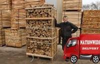 Bois de chauffage de haute qualité séché au four, comprend des grumes de chêne, de hêtre, de frêne, d'épicéa et de bouleau