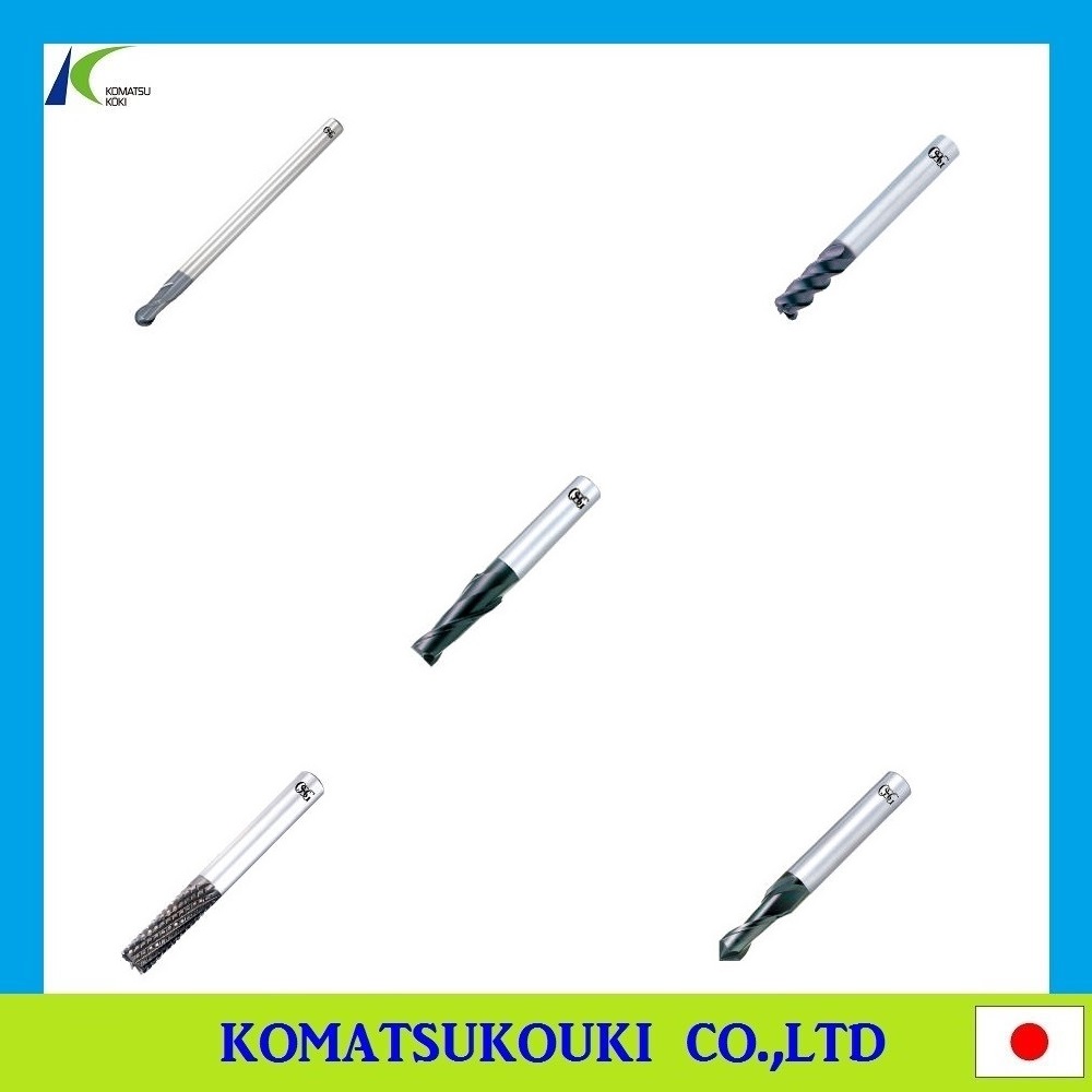 OSG日本タフHSSエンドミルEX-TIN-EDS TiNコーティング2フルート