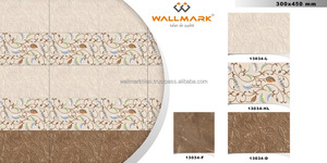 Meilleure vente, taille et épaisseur personnalisées décoration murale intérieure 3D mur texturé carreaux muraux numériques en céramique émaillée - Product Image 3