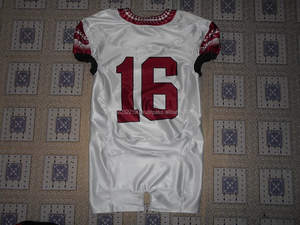 Uniformes de football américain à sublimation personnalisée, broderie chromée sergé respirant à manches courtes grande taille pour l'été - Product Image 5