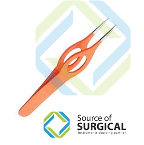 Pinzas de Cejas de Acero Inoxidable de Alta Calidad Source of Surgical B-EBT-094, con Punta Oblicua Plana y Agarre de Fibra, 10 mm - Product Image 5