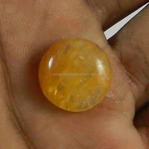 Piedra preciosa Natural de Aventurina, cabuchón redondo de 16mm, 2,90 gms, color amarillo - Product Image 1