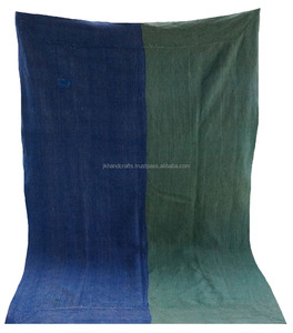 Vintage hecho a mano raya Kantha edredón indio pesado Kantha Manta - Product Image 3