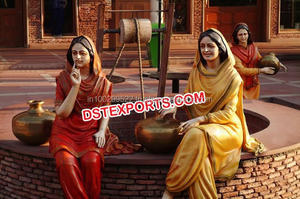 Estatua de Bhangra de Tamaño Real, Cultura Punjabi, Estatuas Tradicionales de Fibra Cultural Punjabi, Estatuas de Jatt Punjabi - Product Image 5