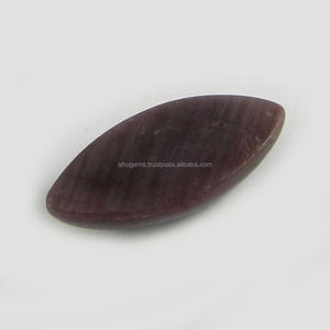 Gemas sueltas de rubí Natural, cabujones de marquesa de 23x11mm, 3,01 gms - Product Image 2