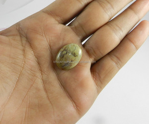 ธรรมชาติSagenite Jasper 23X17มม.รูปไข่Cabochon 14.25 Ctsอัญมณีหลวมสำหรับเครื่องประดับทำ - Product Image 3