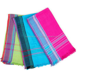 เครื่องประดับผ้าฝ้ายโสร่งปารีโอภาพวาดด้วยมือผ้าเรยอน100% ชายหาดโสร่งผู้ส่งออกในอินเดีย - Product Image 5