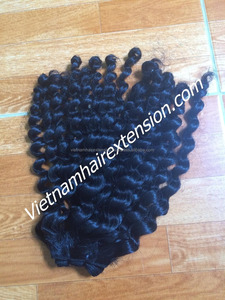 ผมเวอร์จินแท้เวียดนามแบบไม่ผ่านกระบวนการผลิต  แบบรีมี่  ลอนลึก  น้ำหนัก 100 กรัม ความยาว 8-32 นิ้ว - Product Image 4