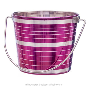 Cuencos para perros de acero inoxidable de alta calidad Nuevos cubos redondeados ecológicos al mejor precio Vendedor y proveedor indio - Product Image 2