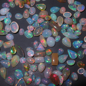 Prix de l'opale éthiopienne, pierres précieuses en vrac, cabochon ovale, poire, rond, taille et forme personnalisées - Product Image 5