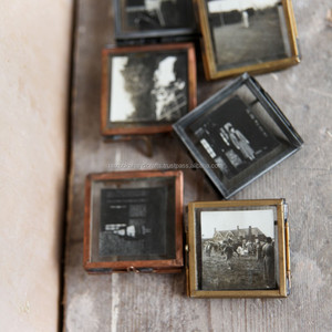 Photo <b>Frame</b>, Decorative <b>Small</b> Photo <b>Frame</b>, Glass Transparent Clear Glass <b>Picture</b> <b>Frame</b> - Product Image 1