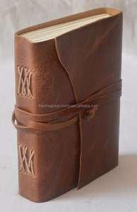 Journal en cuir souple attrayant fait à la main en cuir souple vintage, cahier fait à la main, parfait pour les cadeaux de bureau à usage promotionnel - Product Image 3