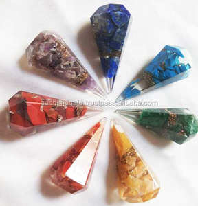 Ensemble de pierres précieuses Chakra Orgone, vente en gros, Agate Chakra Orgone, ensemble pour cristaux, énergie de guérison, pierres de Reiki, minéraux - Product Image 1