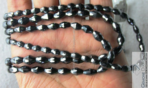 100% naturel Jet Noir Moissanite Perles À Facettes Au Prix Le Plus Bas, moissanite diamant collier - Product Image 6