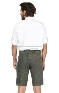 Pantalones cortos de mezclilla para hombre, pantalones cortos de mezclilla de pierna recta con bolsillos de diseñador de ajuste regular (pantalón de estilo Trachten) - Product Image 4