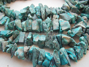 Nueva llegada de cuentas de piedra crisocola 20X10 a 5X4 MM aproximadamente pepitas y cuentas naturales finas a precio mayorista - Product Image 2