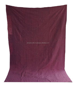 Edredón Kantha hecho a mano, tamaño doble - Product Image 2