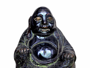 Figurines indiennes de luxe en laiton, multicolore, Bronze, joyeux seigneur bouddha, Statue, décoration de la maison, articles cadeaux SMG-132 - Product Image 2