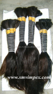 Color Natural de cabello a granel mejor venta de producto 1 pieza orden mínima donante libre de químicos a granel venta de cabello humano indio - Product Image 6