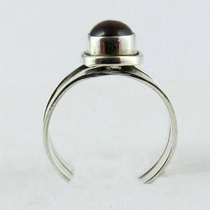 Fabuloso anillo de Plata de Ley 925 con forma ovalada de granate rojo, joyería de plata de moda india, joyería de plata fresca - Product Image 6