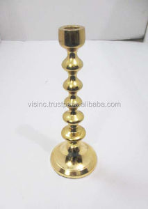 Candelero de metal dorado brillante para decoración de bodas, hogar, hotel - Product Image 2
