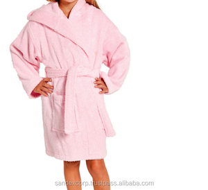 Sang Trọng Áo Choàng Tắm Và Bông Spa Rắn Màu Áo Choàng Tắm Của Phụ Nữ Chải Kỹ Dài Đống Áo Choàng Tắm Bông Xuất Khẩu Tại Ấn Độ - Product Image 1