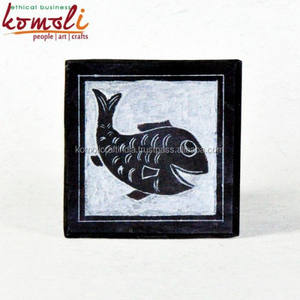 Juego de 6 posavasos de pizarra en forma de corazón, tapetes de piedra tallada para bebidas para protección de mesa, hogar rústico, decoración de cocina y Bar - Product Image 5