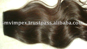 ผมมนุษย์หยักศกธรรมชาติยาว30 "ผมตรงธรรมชาติอินเดียที่ยังไม่ผ่านกระบวนการผมธรรมชาติจำนวนมากจากอินเดีย - Product Image 3