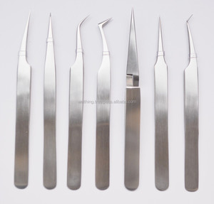 Pinzas de Acero Inoxidable de Alta Calidad para Extensión de Pestañas, Punta Suave, con Empaque Personalizado con Logotipo (10 mm de Longitud) - Product Image 2