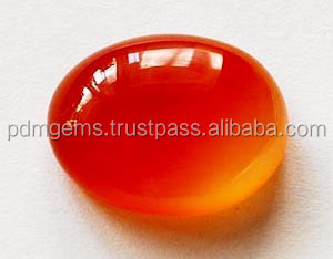 Carnelian rouge naturel - Forme mixte poire/ovale - Origine indienne (27243) - Certifié par un tiers - Cabochon lisse et pierres taillées - Product Image 3