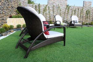 De Polyéthylène De Conception élégante En Rotin/Transat/lit de Bronzage Pour L'usage Extérieur Meubles En Osier - Product Image 5