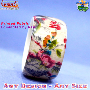 สวนและจุดผ้าแทรกเรซิ่นลามิเนตสร้อยข้อมือกำไลเครื่องประดับเครื่องแต่งกาย - Product Image 5