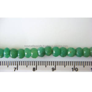 Cuentas de Cristal Acrílico, Piedras Curativas, Crisoprasa Verde, Facetadas, Redondas, de 6 mm, Cuentas de Vidrio, 9 Pulgadas, Medio Hilo, Cuentas Sueltas - Product Image 3