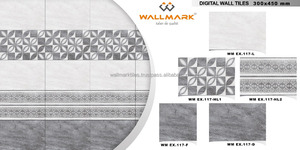 Azulejos de pared esmaltados de cerámica para interiores Diseño clásico simple Resistente al ácido Grado superior 9mm de espesor Marca WALLMARK - Product Image 2