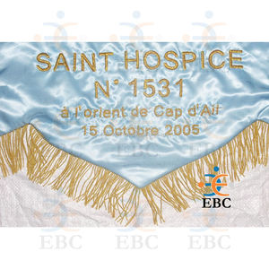 Frange de drapeau personnalisée en or jaune OEM, frange de drapeau tendance en soie, polyester, coton, fil métallique, fil doré et fil de bullion - Product Image 4