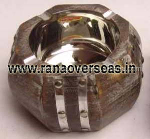 Support de cendré de bureau en bois massif, motif octogonal, Design sculpté, pour café, maison et bureau - Product Image 5