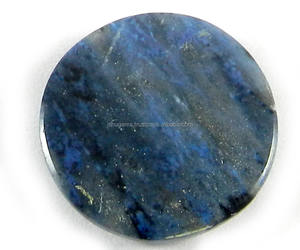 19mm cabujón redondo Natural Dumortierite Jasper 17,1 Cts azul piedra preciosa suelta 100% Natural 100% hecho a mano - Product Image 2