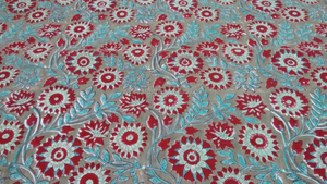 Handmade ผ้าฝ้ายพิมพ์ผ้า Jaipuri Sanganeri สิ่งทอจากอินเดีย - Product Image 2