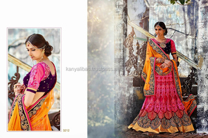 Designer partie porter lourde mariée lehegna et pakistanais anarkali costumes de style pour cette saison de mariage - Product Image 6